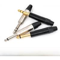 Neutrik NP2X 6.35mm Mono Metal Jack Plug Audio Connector Nickel Plated 1/4 inch