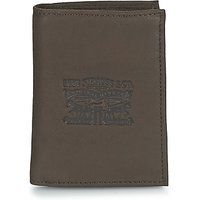 LEVI'S Magnetic LEATHER CARD HOLDER ID WALLET IN RED TIN New