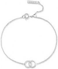 Olivia Burton Bejewelled Interlink Chain Silver Tone Bracelet OBJCOB09