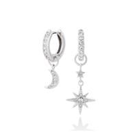 Ladies Olivia Burton Sterling Silver Celestial Celestial Moon & North Star