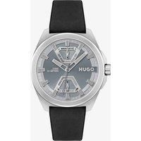 HUGO Men/'s Analog Quartz Watch with Leather Strap 1530240
