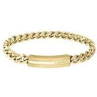 Lacoste Men's Yellow Gold Plated Stainless Steel Bracelet