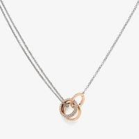 Olivia Burton Classic Entwine Stainless-Steel and Rose Gold Tone Necklace 24100003