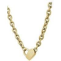 Boss Ladies Boss Dinya Light Yellow Gold Ip Necklace