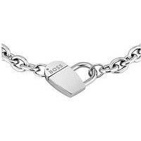 BOSS Dinya Stainless-Steel Heart Monogram Belcher Bracelet 1580418