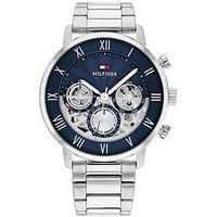 Tommy Hilfiger Analogue Multifunction Quartz Watch for Men with Silver Stainless Steel Bracelet - 1710569
