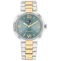 Tommy Hilfiger Two Tone Stainless Steel And Gold Ip Women'S Watch