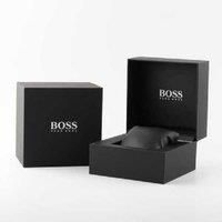 Boss Men's Gold Stainless Steel Quartz Watch 1514077 - 41mm, Water-Resistant, Luxury Black Dial