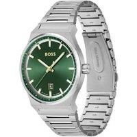 Boss Gents Boss Candor Stainless Steel Bracelet Watch With Green Dial