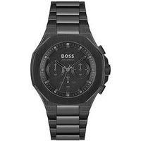 Hugo Boss Men's Wristwatch Chronograph 1514088 Stainless Steel Ip-Schwarz