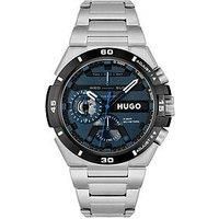 HUGO Analogue Multifunction Quartz Watch for Men #Wild Collection with Silver Stainless Steel Bracelet - 1530337