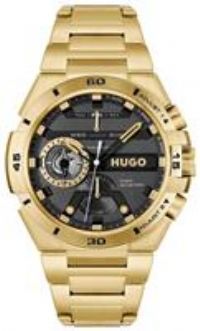 Hugo Mens Wild Yellow Gold Multifunction Watch