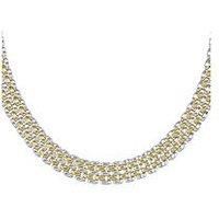 Boss Ladies Boss Isla Two Tone Yellow Gold Ip And Stainless Steel Necklace