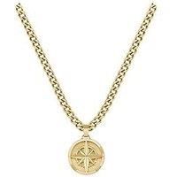 BOSS Jewelry Men/'s NORTH Collection Pendant Necklace Yellow gold - 1580549