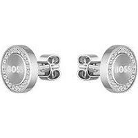 Boss Ladies Boss Iona Stainless Steel Crystal Stud Earrings