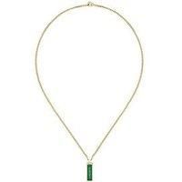 Lacoste Men/'s FENCE Collection Pendant Necklace in Yellow Gold - 2040325