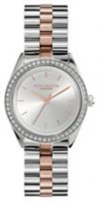 Olivia Burton White Dial Two Tone Stainless Steel Watch