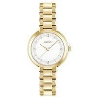 Boss Ladies Boss Sena Light Yellow Gold Ip Bracelet Watch