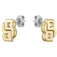 Boss Ladies Boss Ycon Light Yellow Gold Stud Earrings