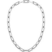 Boss Ladies Boss Halia Stainless Steel Crystal Linked Necklace