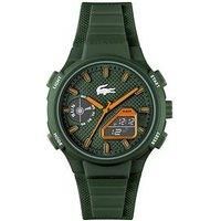 Lacoste Analog-Digital Multifunction Quartz Watch for Men LC33 Collection with Silicone Bracelet