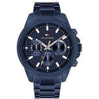 Tommy Hilfiger Mens Blue Ip Bracelet Watch