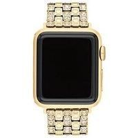 Coach Coach Ladies Gold Ip Signature C Apple Watch Strap
