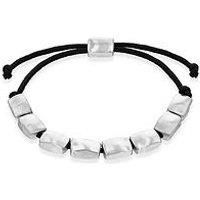 Calvin Klein Mens Calvin Klein Stainless Steel And Brown Bracelet