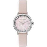 Olivia Burton Ultra Slim Honeycomb Ladies Watch Pink