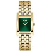 BOSS Two Hand Quartz Movement Watch for Women Lucy Collection with Gold Colored Stainless Steel Bracelet - 1502785