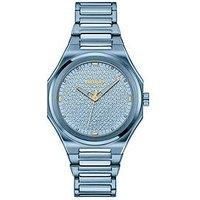 HUGO Three Hand Quartz Movement Watch for Women #Grail for HER Collection with Blue Stainless Steel Bracelet - 1540176