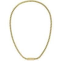 Boss Men's Necklace 1580694 Stainless Steel 57Cm Gold Color Magnetic Closure