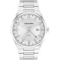 Calvin Klein Three Hand Quartz Movement Watch with Calendar for Men DISTINGUISH Collection with Stainless Steel Bracelet