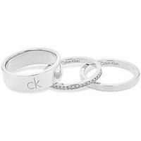 Calvin Klein Ck Trio Ladies Ring Silver