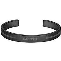 Lacoste Lacoste Men'S Adventurer Black Ip Bangle Bracelet