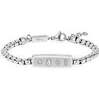 Lacoste Lacoste Men'S District Stainless Steel Reversible Pendant Bracelet