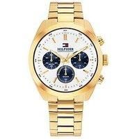 Tommy Hilfiger Men'S Gold Plated Bracelet Watch