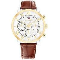 Tommy Hilfiger Men'S Brown Leather Strap Watch