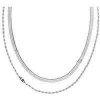 Tommy Hilfiger Women'S Stainless Steel Layered Necklace