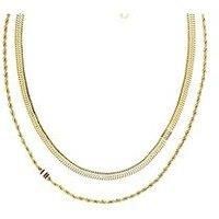 Tommy Hilfiger Women'S Gold-Plated Layered Necklace
