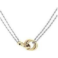 Tommy Hilfiger Women'S Two Toned Gold-Plated And Stainless Steel Nautical Knot Necklace