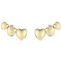 Olivia Burton Mini Heart Ip Stud Earrings - Gold