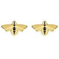 Olivia Burton Honey Bee Light Yellow Ip Stud Earrings - Gold