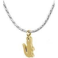 Lacoste Men'S Arthor Crocodile Box Chain Necklace