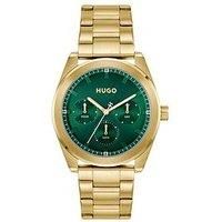 Hugo Gents Hugo #Bright Sport Light Yellow Gold Ip Bracelet Watch