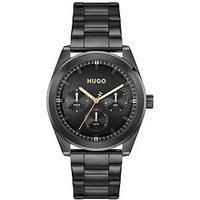 Hugo Gents Hugo #Bright Sport Black Ip Bracelet Watch