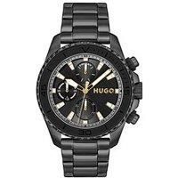 Hugo Gents Hugo #Dive Black Ip Bracelet Watch