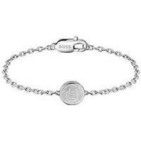 Boss Gents Double B Medallion Bracelet - Silver