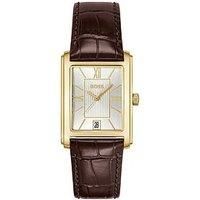 Boss Gents Boss Principle Dress Watch With Brown Leather Strap