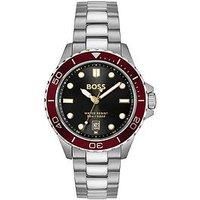 Boss Gents Troper Sport Bracelet Watch - Silver/Red